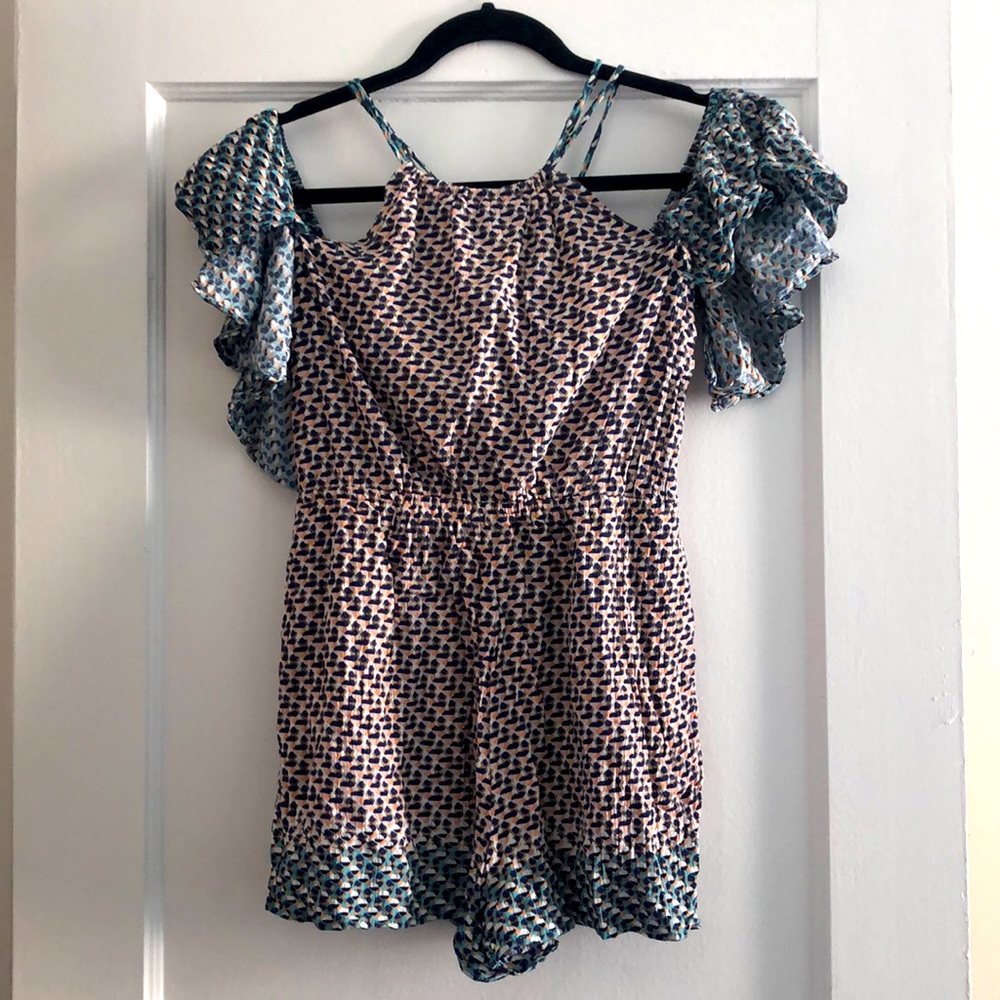 Anthropologie/Elevenses Patterned Romper